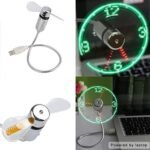 Mini USB Fan with LED Clock Display – Stay Cool & In Time