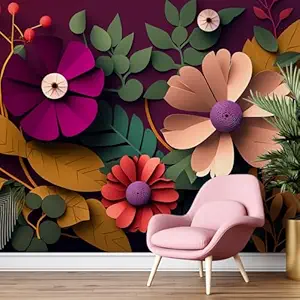 Read more about the article Exquisite Tropical Abstract Flower Wall Mural Wallpaper