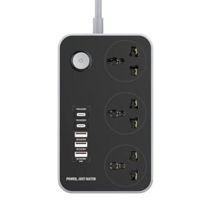 Read more about the article Heavy-Duty 2500W Extension with 3 USB Ports & 2 Type-C Fast Chargers