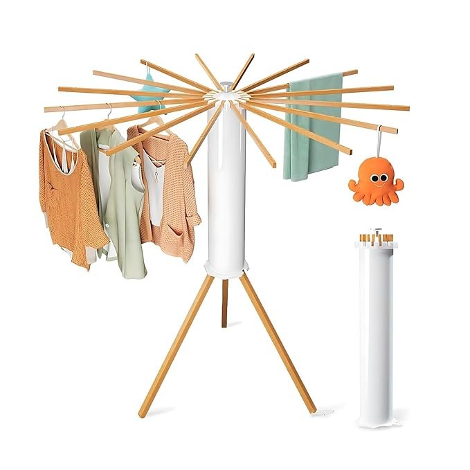 You are currently viewing Foldable Cloth Drying Stand with Rotatable Arms – Space-Saving