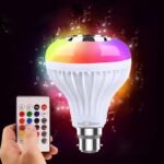 Smart Music Bulb with Bluetooth Speaker & Remote – Color Changing LED