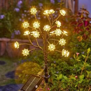 Read more about the article Solar Lights for Garden Outdoor Waterproof Decorative Flower Lamp with 20 Led