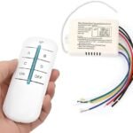 4-Way RF Wireless Remote Control Light Switch | 220-240V Digital Wall Switch