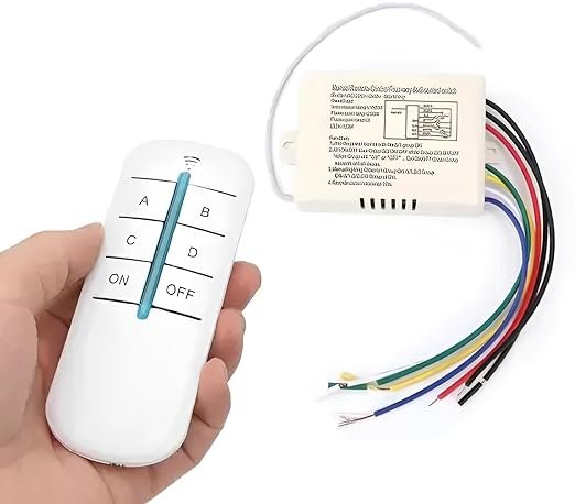 Read more about the article 4-Way RF Wireless Remote Control Light Switch | 220-240V Digital Wall Switch