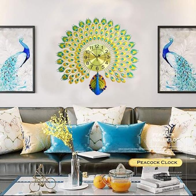 Read more about the article Elegant Peacock 3D Metal Wall Clock