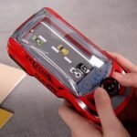 Hand-Held Portable Adventure Game Machine: Speed Car Toy with Manual Puzzle Simulation Racing Wheel